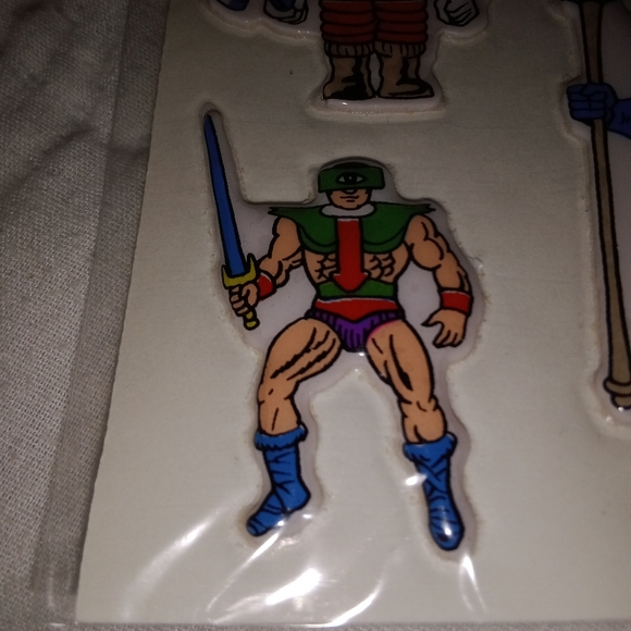 New Old Stock He-Man And The MASTERS Of The Universe Puffy Stickers Unpunched - Picture 8 of 9